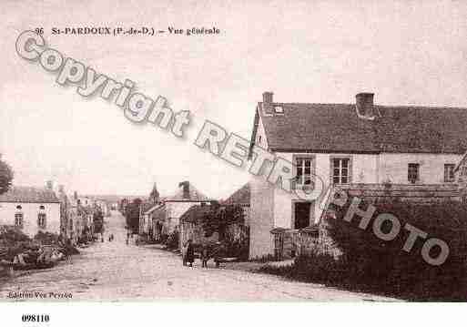 Ville de SAINTPARDOUX, carte postale ancienne