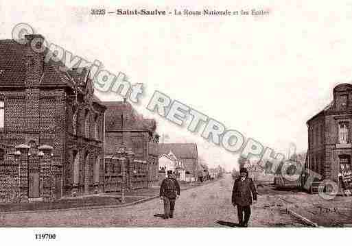 Ville de SAINTSAULVE, carte postale ancienne