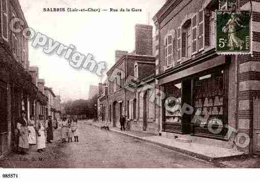 Ville de SALBRIS, carte postale ancienne