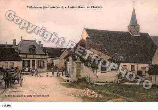 Ville de VILLEDOMAIN, carte postale ancienne