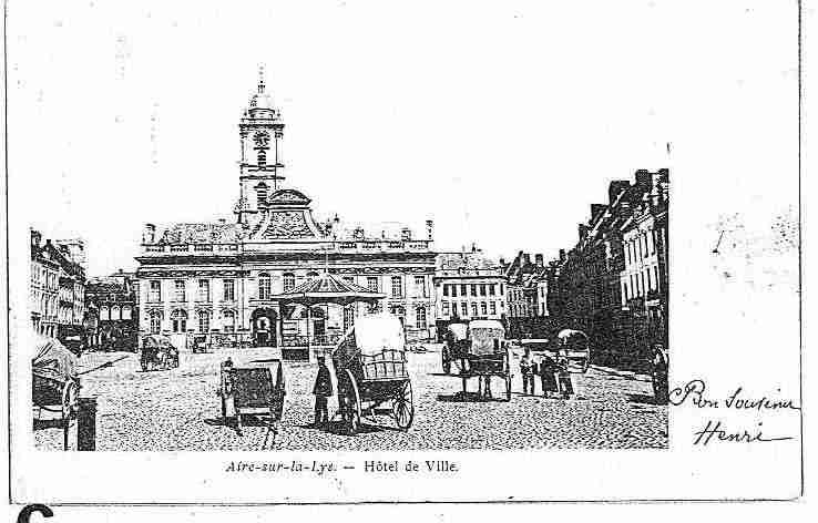 Ville de AIRE, carte postale ancienne