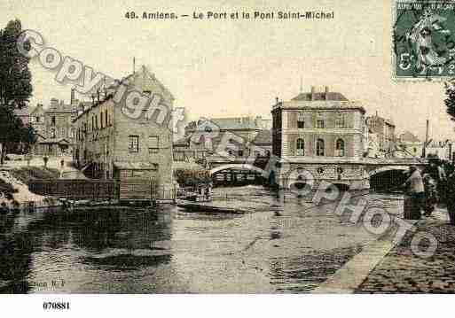 Ville de AMIENS, carte postale ancienne
