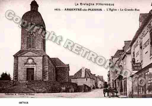 Ville de ARGENTREDUPLESSIS, carte postale ancienne