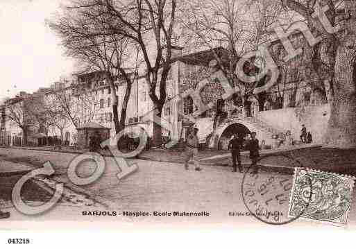 Ville de BARJOLS, carte postale ancienne