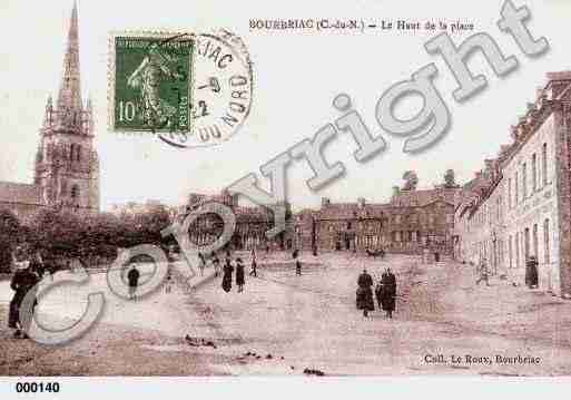 Ville de BOURBRIAC, carte postale ancienne
