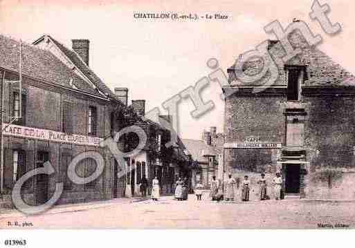 Ville de CHATILLONENDUNOIS, carte postale ancienne