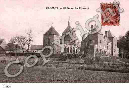 Ville de CLOMOT, carte postale ancienne