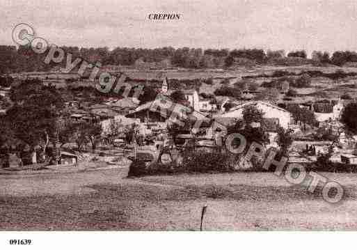 Ville de CREPION, carte postale ancienne