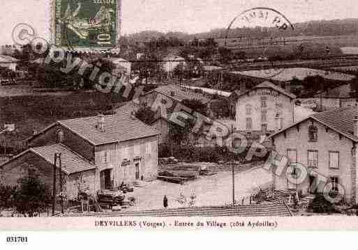 Ville de DEYVILLERS, carte postale ancienne