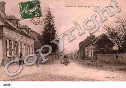 Ville de ECQUETOT, carte postale ancienne