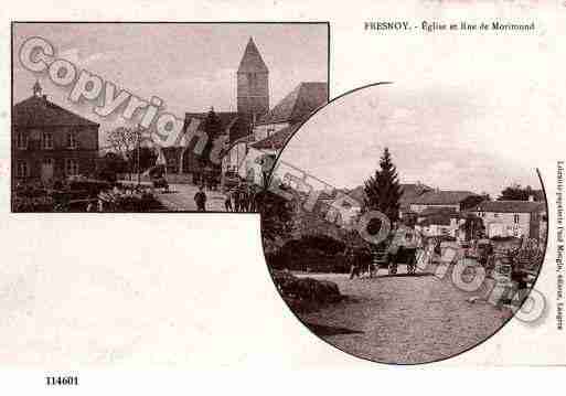 Ville de FRESNOY, carte postale ancienne