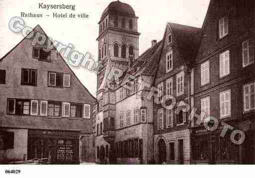 Ville de KAYSERSBERG, carte postale ancienne