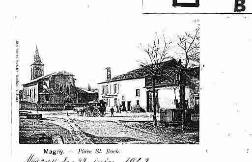 Ville de MAGNY, carte postale ancienne