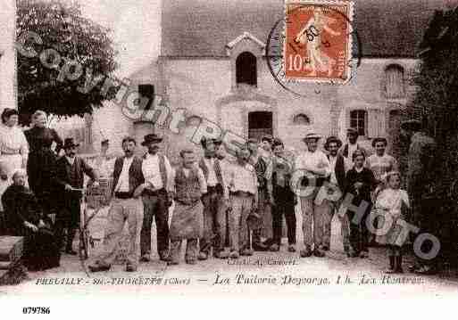 Ville de PREUILLY, carte postale ancienne