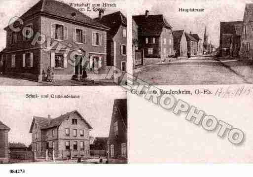 Ville de RAEDERSHEIM, carte postale ancienne