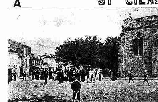 Ville de SAINTCIERSGIRONDE, carte postale ancienne