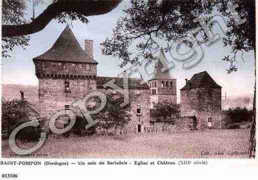 Ville de SAINTPOMPON, carte postale ancienne