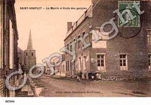 Ville de SAINTSOUPLET, carte postale ancienne