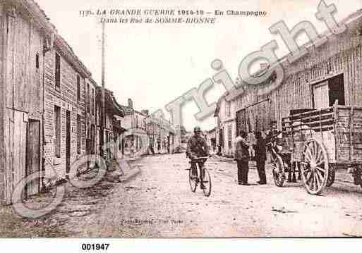 Ville de SOMMEBIONNE, carte postale ancienne