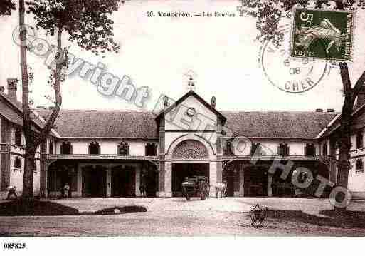 Ville de VOUZERON, carte postale ancienne