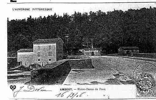 Ville de AMBERT Carte postale ancienne