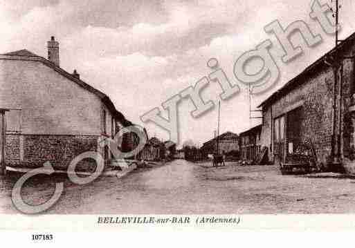 Ville de BELLEVILLEETCHATILLONSURBAR Carte postale ancienne