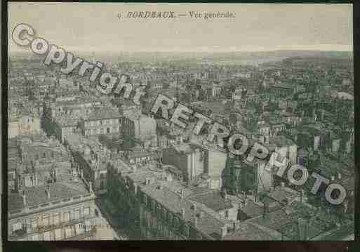 Ville de BORDEAUX Carte postale ancienne