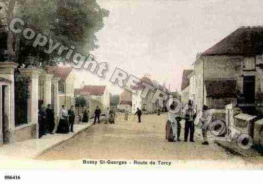 Ville de BUSSYSAINTGEORGES Carte postale ancienne