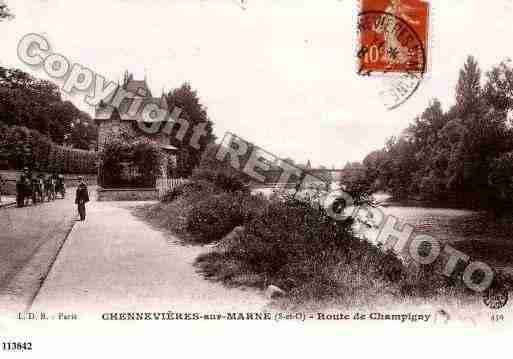 Ville de CHENNEVIERESSURMARNE Carte postale ancienne