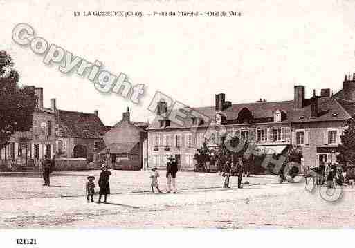 Ville de GUERCHESURL\'AUBOIS(LA) Carte postale ancienne