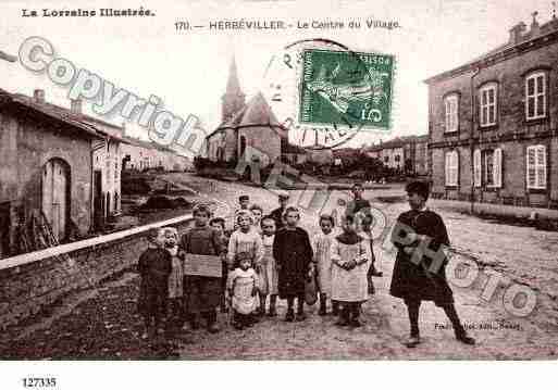 Ville de HERBEVILLER Carte postale ancienne