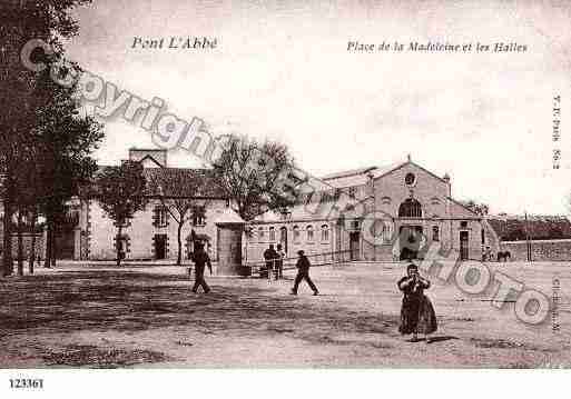 Ville de PONTL\'ABBE Carte postale ancienne