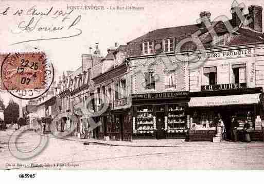 Ville de PONTL\'EVEQUE Carte postale ancienne