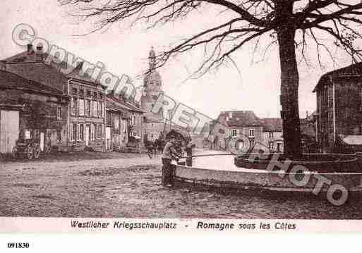 Ville de ROMAGNESOUSLESCOTES Carte postale ancienne