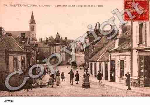 Ville de SAINTEGAUBURGESAINTECOLOMBE Carte postale ancienne