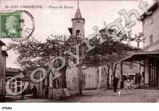 Ville de SAINTJUSTD\'ARDECHE Carte postale ancienne