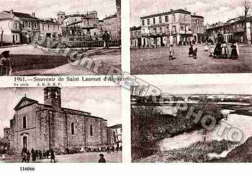 Ville de SAINTLAURENTD\'AIGOUZE Carte postale ancienne