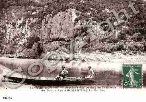 Ville de SAINTMARTIND\'ARDECHE Carte postale ancienne