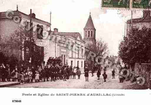 Ville de SAINTPIERRED\'AURILLAC Carte postale ancienne