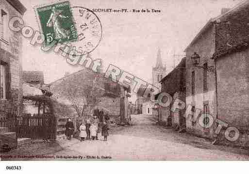Ville de SAINTSOUPLETSURPY Carte postale ancienne