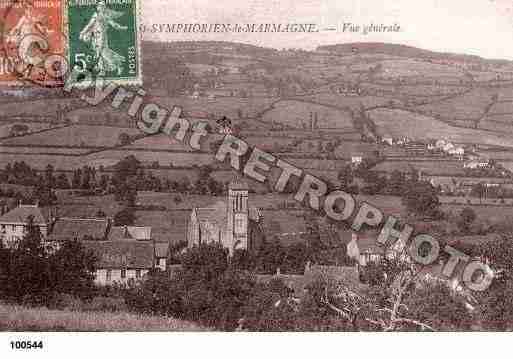 Ville de SAINTSYMPHORIENDEMARMAGNE Carte postale ancienne