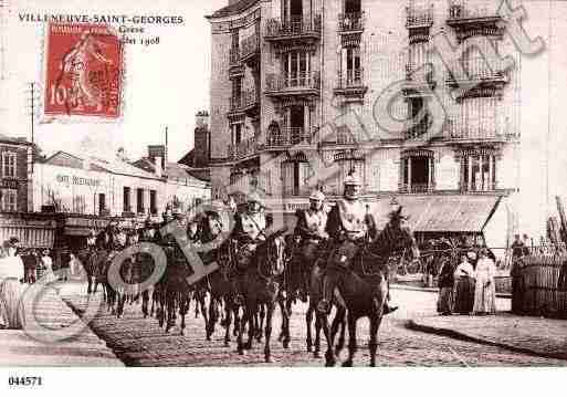 Ville de VILLENEUVESAINTGEORGES Carte postale ancienne