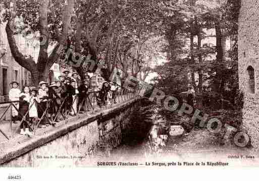 Ville de SORGUES Carte postale ancienne