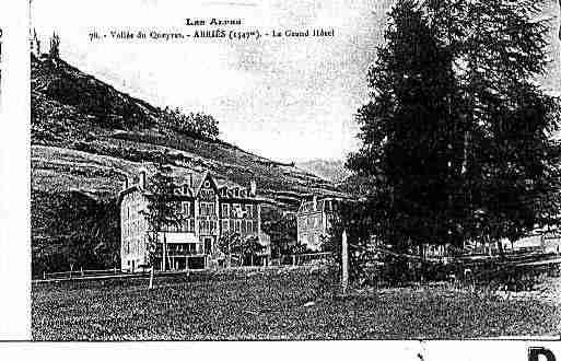 Ville de ABRIES Carte postale ancienne