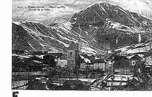 Ville de ALLOS Carte postale ancienne