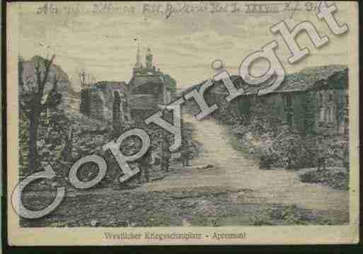 Ville de APREMONT Carte postale ancienne