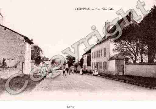 Ville de ARSONVAL Carte postale ancienne