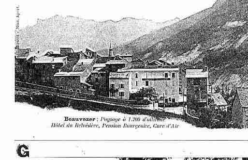 Ville de BEAUVEZER Carte postale ancienne