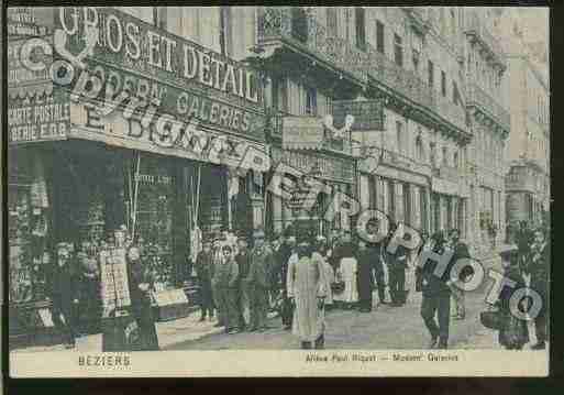 Ville de BEZIERS Carte postale ancienne