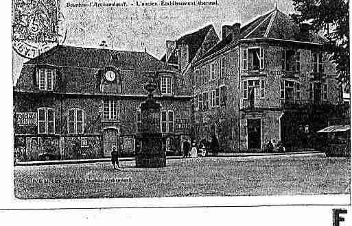 Ville de BOURBONL\'ARCHAMBAULT Carte postale ancienne